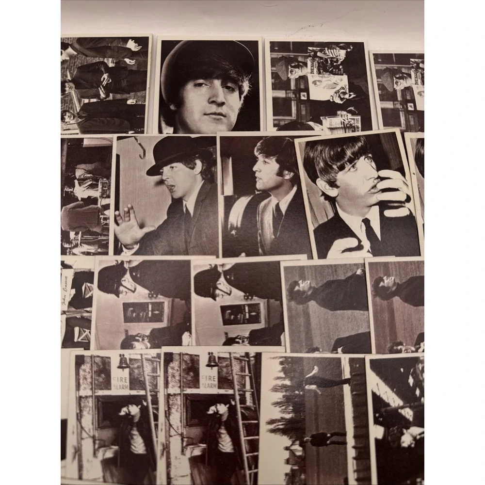 1964 Beatles Hard Days Night Card Set 37 Cards Very Good Condition Duplicates